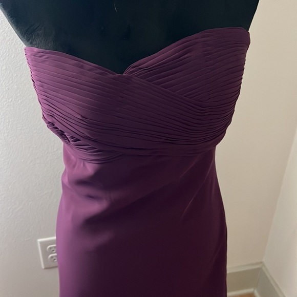 Dineh’s Collection Plum sweetheart strapless long dress formal gown Sz 14 - Picture 3 of 9